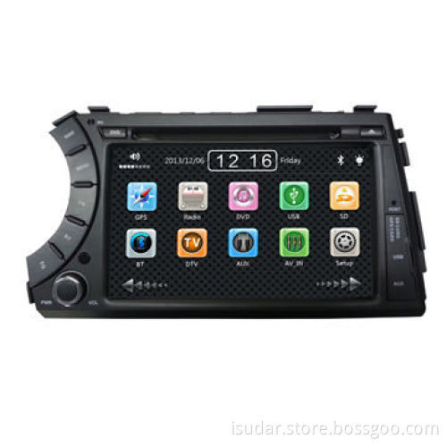 In-dash Car DVD Players for Ssangyong Kyron 2005-2012, NAV/CD/MP3/DVD/USB/SD/BT, with 7" TFT Monitor
